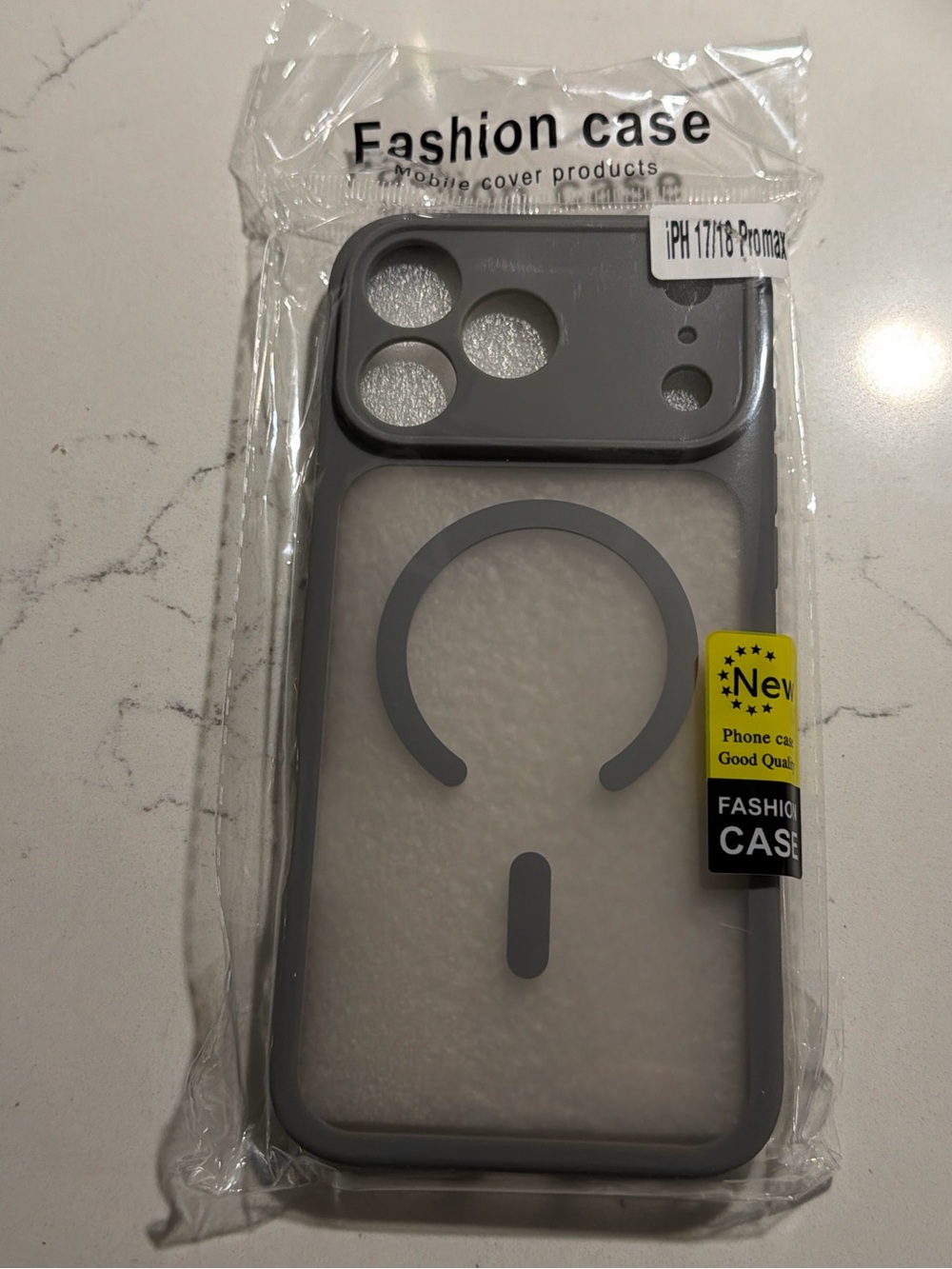 Gray iPhone 17 Pro Max case